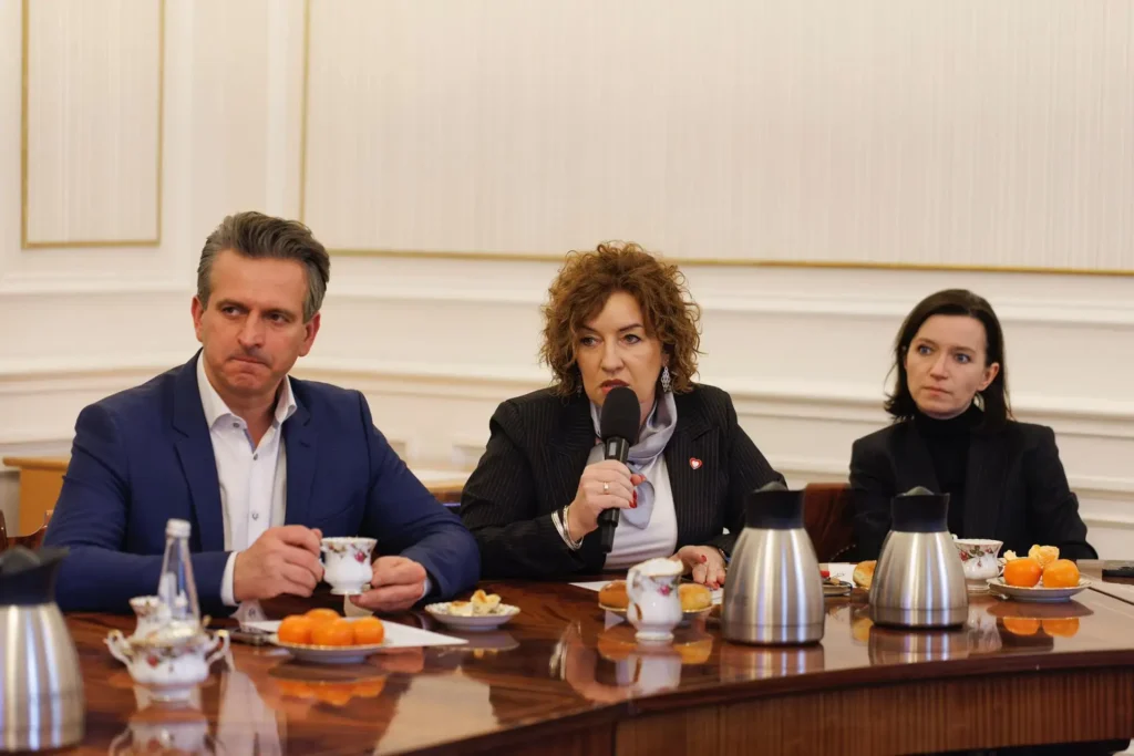Dorota Marek na spotkaniu z mieszkańcami